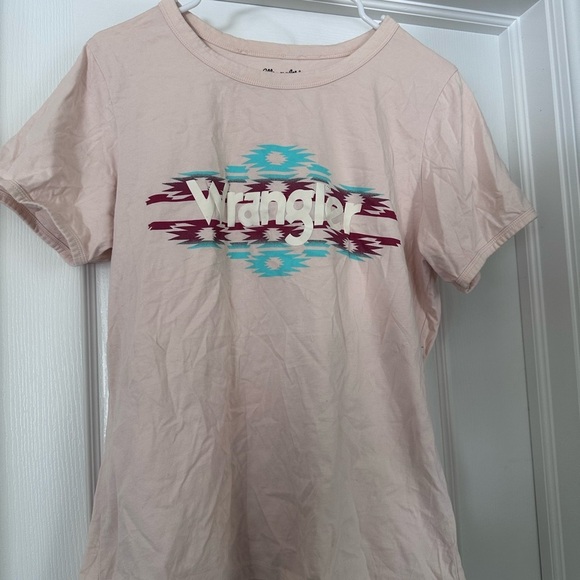 Wrangler Tops - Wrangler Women's Light Pink Graphic Tee